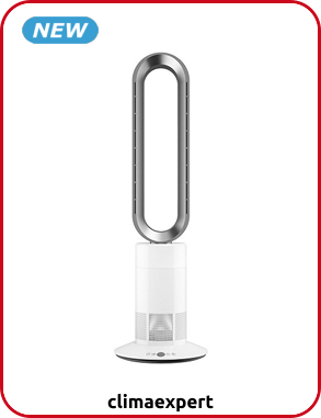 Climaexpert Bladeless-Ventilator «Air Breeze Silver», 15-40 m²