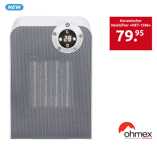 Ohmex Keramischer Heizlüfter «HET-1586»