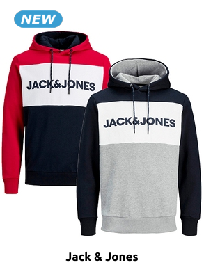 JACK&JONES Sweatshirts, 2er-Pack, marine/grau + marine/rot