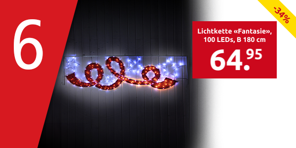 Lichtkette «Fantasie», 100 LEDs, B 180 cm