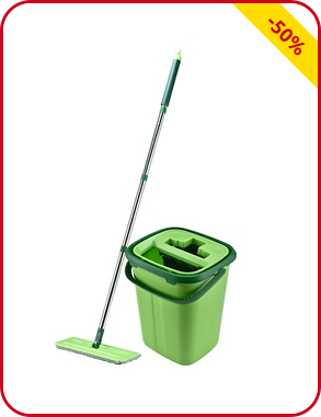 Flat Mopp, 2-Kammer-Eimer