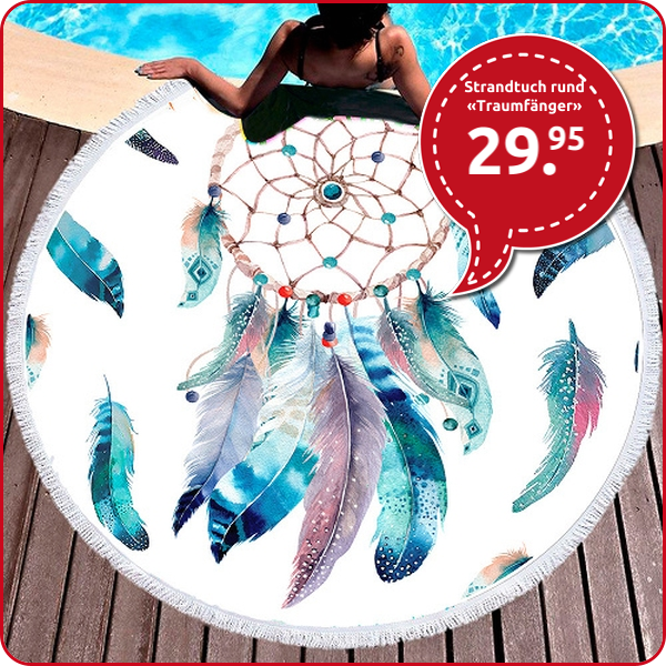 Strandtuch rund «Traumfänger»,  Ø 150 cm