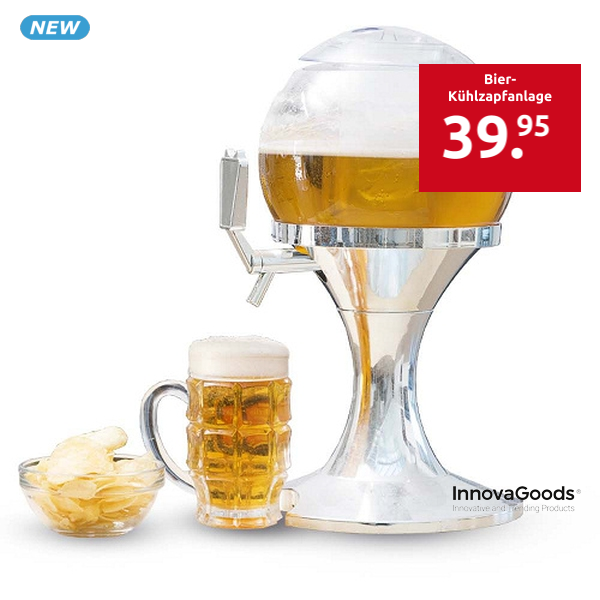 InnovaGoods Bier-Kühlzapfanlage, 3,5 l