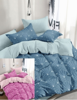 Duvetbezug «Diamond» 160 x 210 cm + Pfulmenbezug 65 x 100 cm, rosa