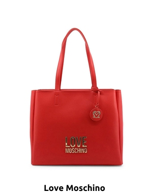 LOVE MOSCHINO Handtasche mit Charm, rot