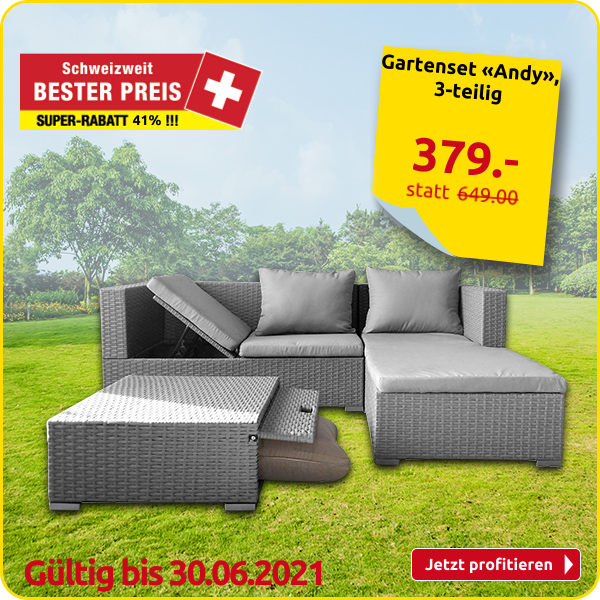 Gartenset «Andy», 3-teilig