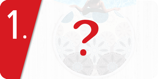 Strandtuch rund «Ayda», Ø 150 cm