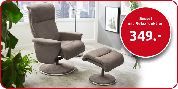 Sessel «Andreas» mit Relaxfunktion, braun