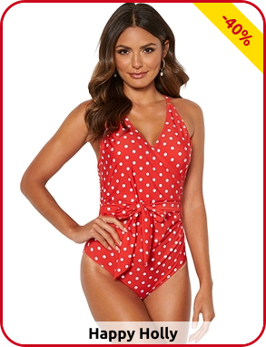 Badeanzug von Happy Holly, rot