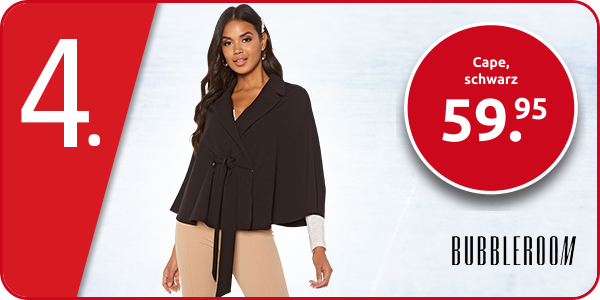 Cape von Bubbleroom, schwarz