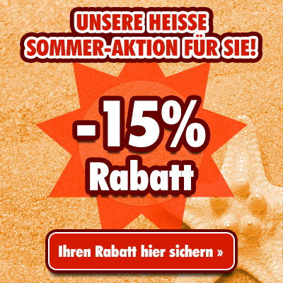 Unsere heiße Sommer-Aktion für Sie! Ihren Rabatt jetzt hier sichern »