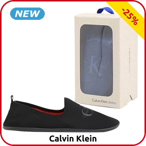 Calvin Klein Damenpantoffeln, Slip-on, schwarz