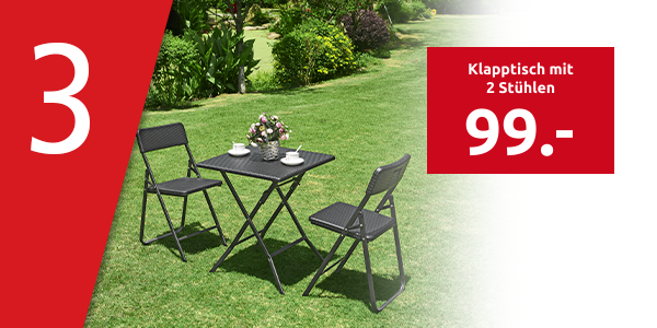 Klapptisch mit 2 Stühlen