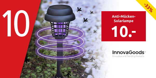 InnovaGoods Anti-Mücken-Solarlampe, 800V