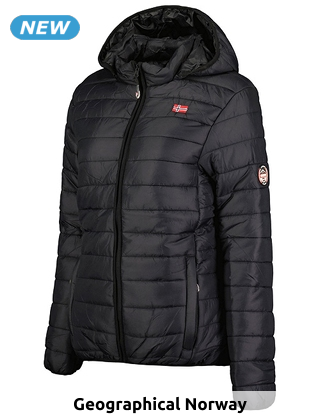 GEOGRAPHICAL NORWAY EXPEDITION Gesteppte Damenparka «Bilove», schwarz