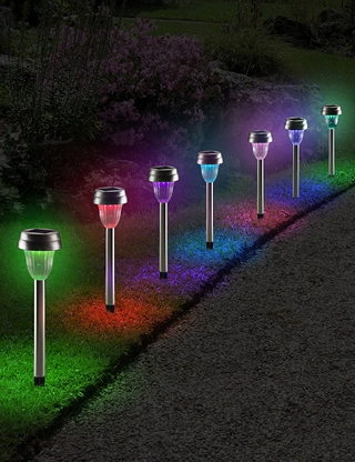 Solarlampen LED «Multicolor», 10 Stück