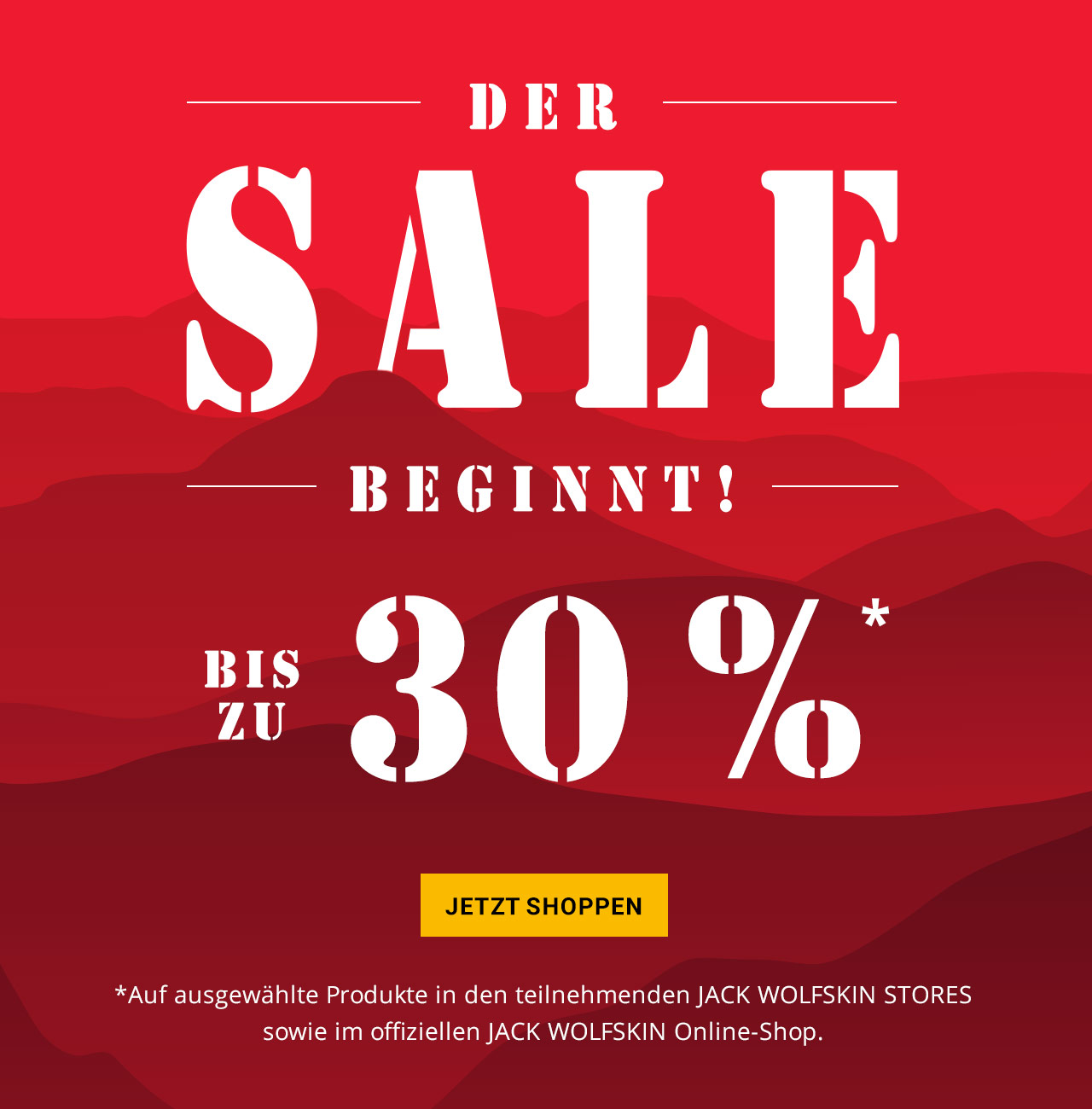 Der Sale beginnt