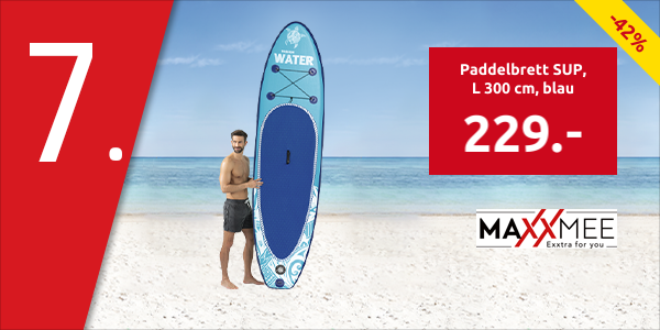 Paddelbrett SUP «Passion Water», L 300 cm, blau