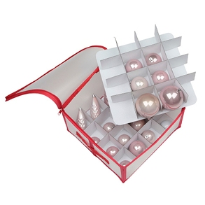 Aufbewahrungsbox für Weihnachtskugeln, für bis zu 32 Stück, 30 x 30 x 15 cm