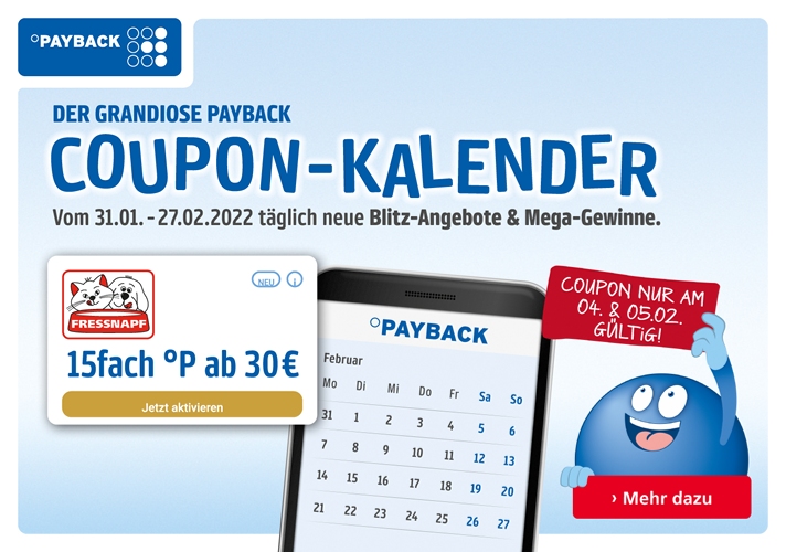 Jetzt den PAYBACK Coupon-Kalender entdecken!