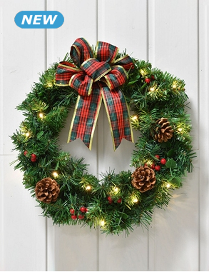 Kranz mit Schleife, Ø 40 cm