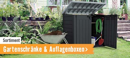 Gartenschränke & Auflagenboxen im HORNBACH Onlineshop