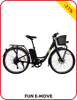 Elektrovelo City «XT1», FUN E-MOVE, 6 Gänge