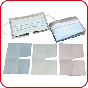 Flexible Beutel für Mund-Nasen-Schutz, 6 Stück