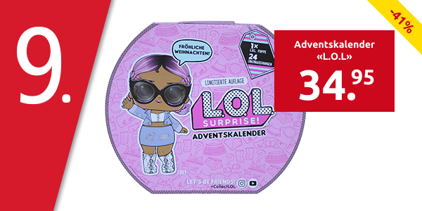 Adventskalender «L.O.L», 1 Puppe und 24 Accessoires