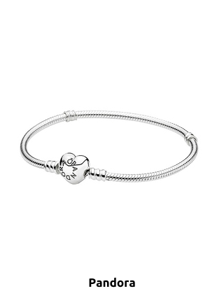 Pandora Damen-Armband mit herzförmigem Verschluss