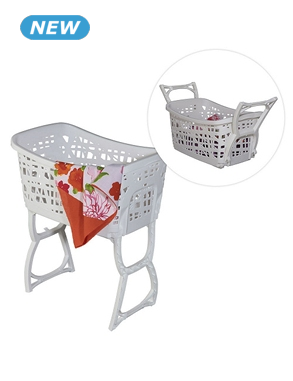 Wäschekorb mit aufklappbaren Griffen, 44 l