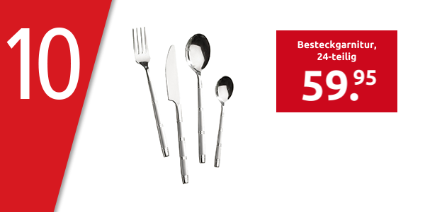 Besteckgarnitur «New Bamboo», 24-teilig