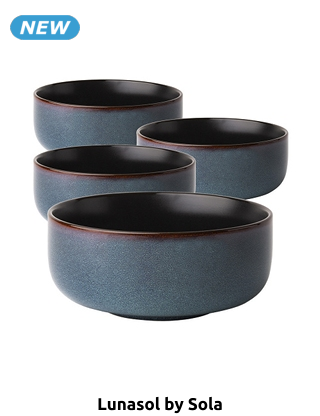 Lunasol Schüsseln «Elements Night», 4er-Set