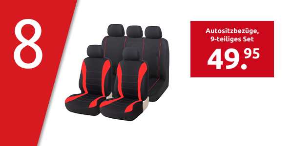 Autositzbezüge, 9-teiliges Set