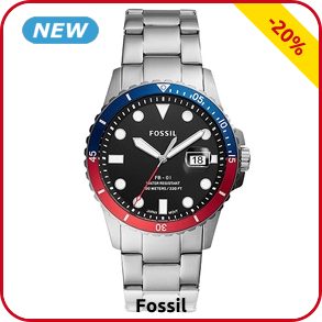 FOSSIL Herrenuhr, silberfarben/mehrfarbig