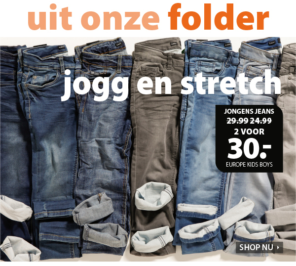 Jeans voor jongens, twee voor € 30!