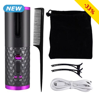 Haarlockenwickler, LCD-Bildschirm, kabellos