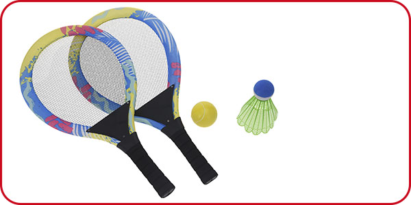 5-teiliges Tennis Set, 2-in-1