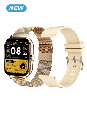 Smartwatch «City», 1,69", 2 auswechselbare Armbänder City/Schick & Sport