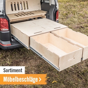 Sortiment Möbelbeschläge