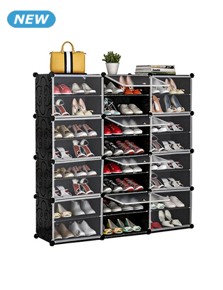 Schuhschrank, L 127 x H 126 x T 32 cm, 48 Paare