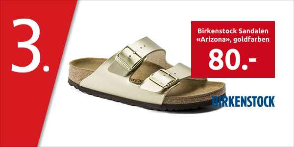 Birkenstock Sandalen «Arizona», goldfarben