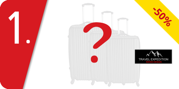 Kofferset «Locarno», 3-teilig, schwarz