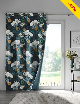 Lichtundurchlässiger Vorhang «Osaka», H 260, B 135 cm