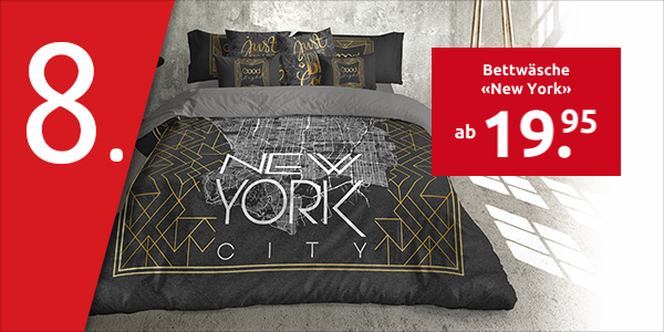 Bettwäsche «New York» aus Baumwolle