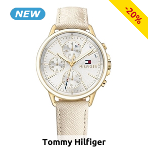 TOMMY HILFIGER Damenuhr «Carly», goldfarben