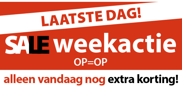 Bekijk onze sale weekacties, alleen deze week extra korting!