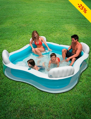 Pool mit 4 Sitzen, aufblasbar