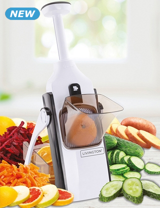 Livington Gemüsehobel «Turbo cut», klappbar, 43,7x15,7x10,8 cm