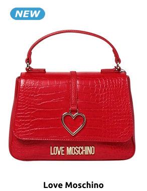 Love Moschino Handtasche aus Kunstleder, rot